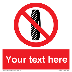 Custom Do Not Change Grinding Wheel Sign